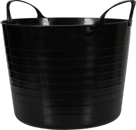 VPLAST FLEXI TRUG 40 L BUCKET, BLACK - MADE IN SWEDEN VPLAST FLEXI TRUG 40 L BUCKET, BLACK - MADE IN SWEDEN